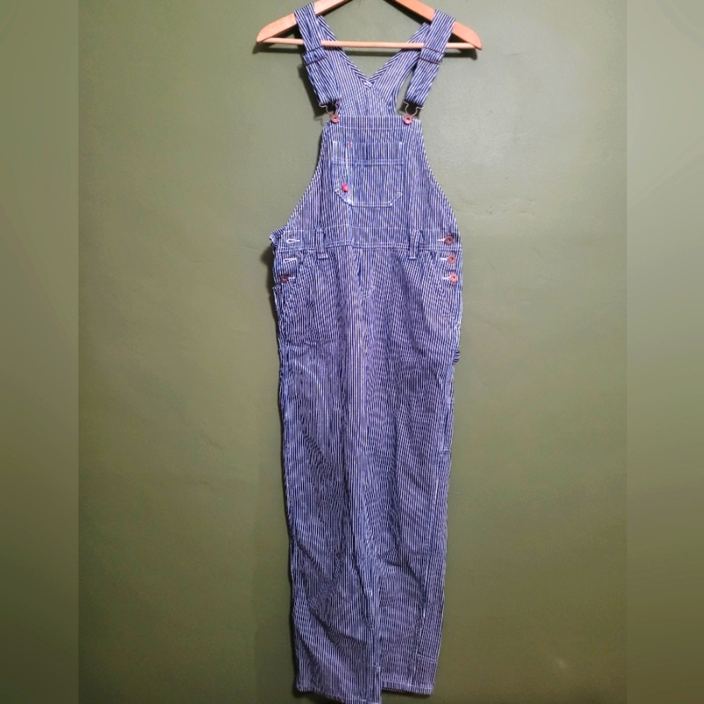 Dickies Striped Denim Overalls – Women’s XS